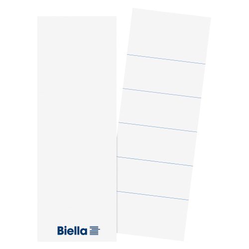 Biella, BIELLA R&uuml;ckenschild Ordner 7cm 190167.00 25 St&uuml;ck 51x145mm