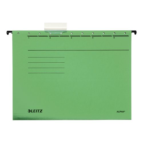 Leitz, LEITZ H&auml;ngemappe Alpha A4 19853055 gr&uuml;n 5 St&uuml;ck