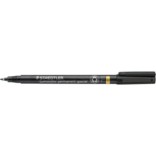 STAEDTLER Lumocolor 319 F-9 Folienstift Fein Rundspitze Schwarz 10 Stück