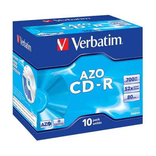 Verbatim CD-R AZO Crystal 52x 700 MB 10 Stück