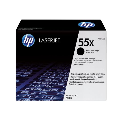 HP, HP Toner-Modul 55X schwarz CE255X LaserJet P3015 12'500 Seiten