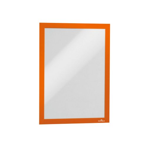 DURABLE wandmontierbarer magnetischer Inforahmen A4 236 x 323 mm Orange 487209 2 Stück