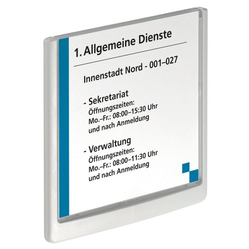 DURABLE Türschild Kunststoff 14,9 x 14,9 cm