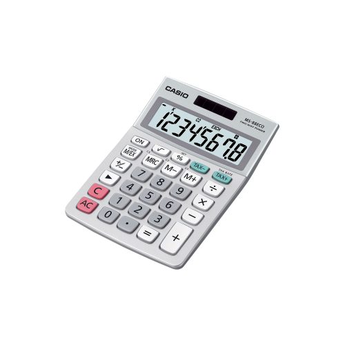 Casio Tischrechner MS-88ECO 8-stelliges Display Grau