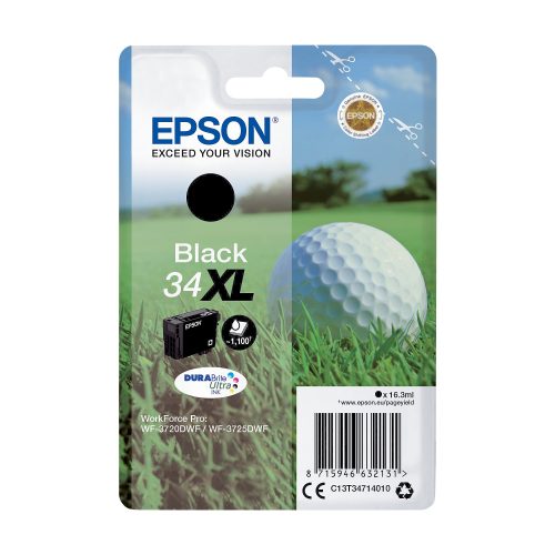 Epson, EPSON Tintenpatrone XL schwarz T347140 WF-3720/3725DWF 1100 Seiten