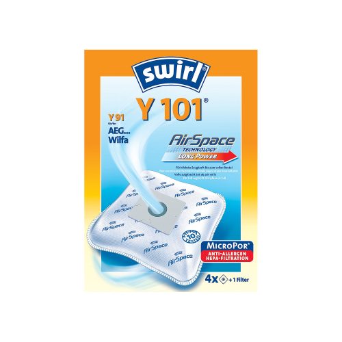 Swirl Staubfilterbeutel Y 101 AirSpace® Weiß 4 Stück