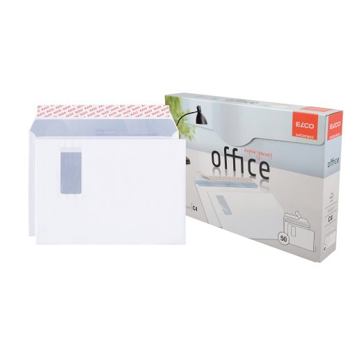 Elco, ELCO Couvert Office Fenster re. C4 74522.12 120g,hochweiss,Kleber 50 Stk.
