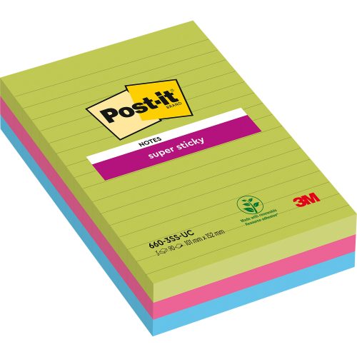 3m, 3M Notizzettel Post-it Super Sticky 15,2 x