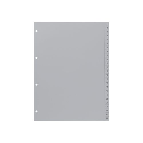 HETZEL, HETZEL Register PP grau A4 721311 1-100