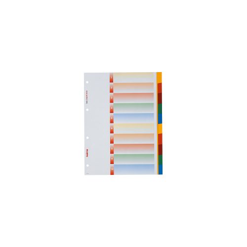 Kolma, KOLMA Register LongLife A4 19.104.20 blanko, farb. Tabs, 10-teilig