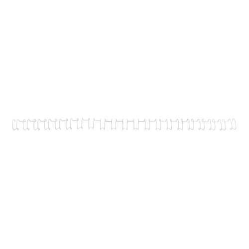 GBC Metall Drahtbinderücken Weiß 14 mm 130 Blatt DIN A4 100 Stück