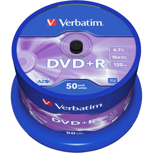 Verbatim 43550 DVD+R Rohling 4.7 GB 50 St. Spindel