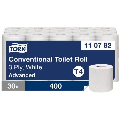Tork Advanced Recycled Toilettenpapier T4 3-lagig 110782 30 Rollen à 250 Blatt