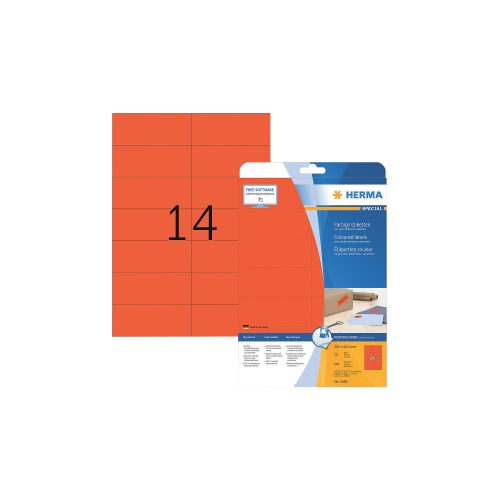 HERMA 5059 Multifunktionsetiketten SuperPrint Rot Rechteckig 280 Etiketten pro Packung