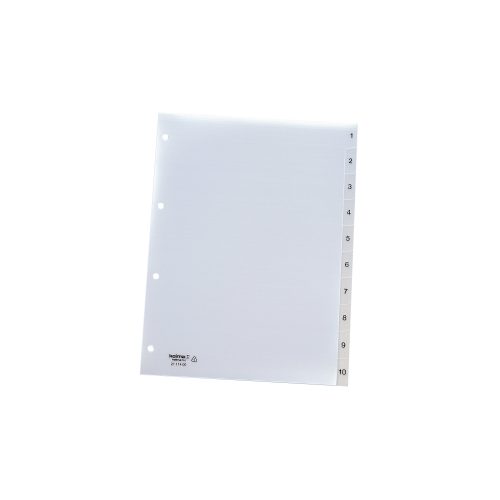 Kolma, KOLMA Register Vista A4 21.114.00 transparent, 1-10, 4-Loch
