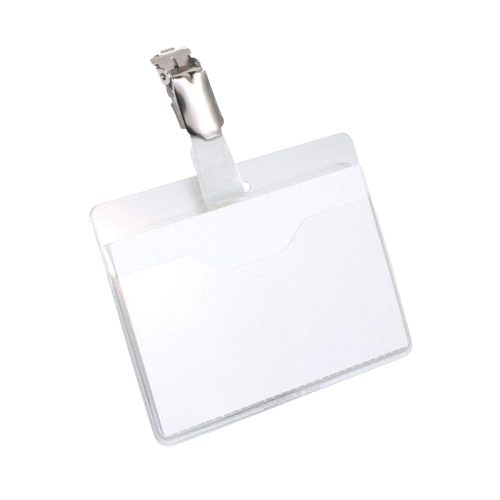 DURABLE, DURABLE Namensschild mit Clip 8106/19 transp., PVC, 60x90mm 25 pcs.