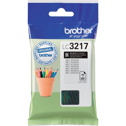 Brother, BROTHER Tintenpatrone schwarz LC-3217BK MFC-J6530DW 550 Seiten