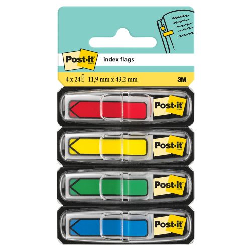 Post-it, POST-IT Index Pfeile 43.1x11.9mm 684-4ARR3 4-farbig/4x24 Tabs