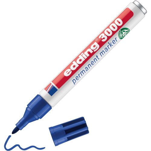 edding, EDDING Permanent Marker 3000 1.5-3mm 3000-3 blau, wasserfest