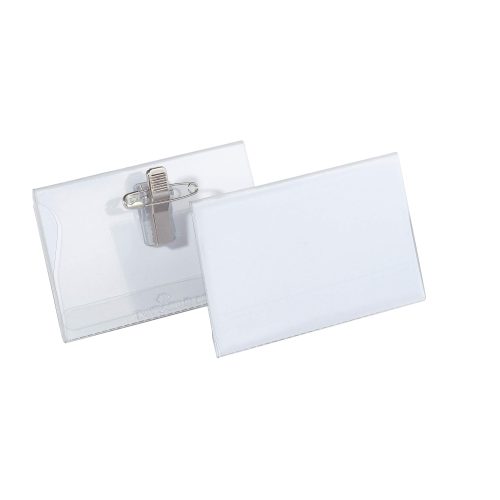 DURABLE, DURABLE Namenschild Kombiklemme 8101/19 transp., PVC, 54x90mm 50 Stk.