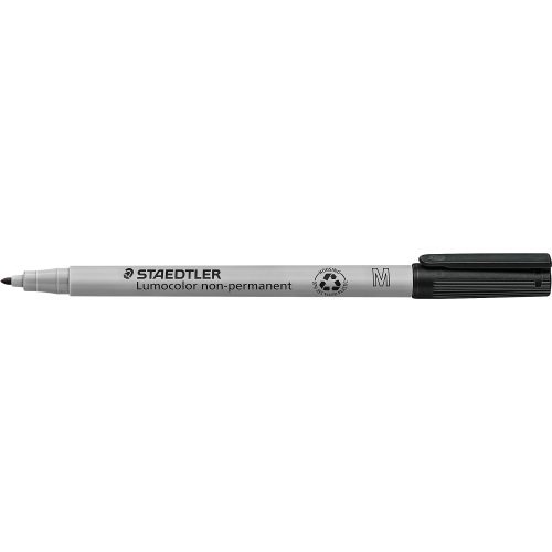 STAEDTLER Lumocolor Folienstifte Mittel Faserschreiber Schwarz 10 Stück