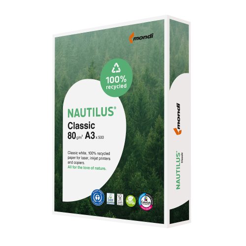 MONDI, MONDI Nautilus Classic A3 88032444 80g, recycling 500 Blatt
