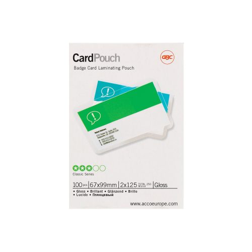GBC, GBC Laminiertasche 60x99mm 3743177 glanz, 125my 100 Stk