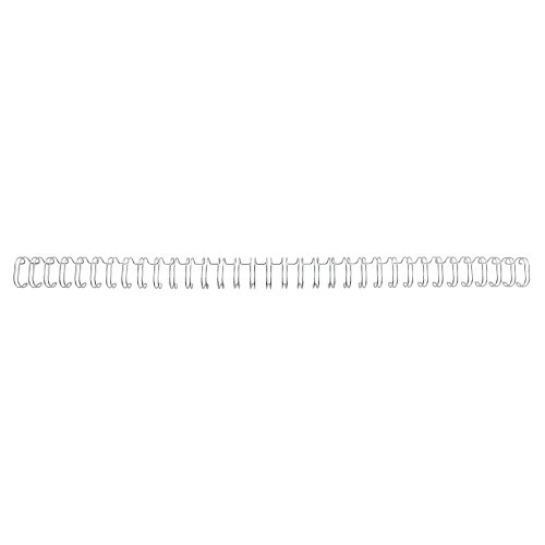 GBC, GBC Drahtbinder&uuml;cken 14mm A4 RG810997 silber, 34 Ringe 100 St&uuml;ck