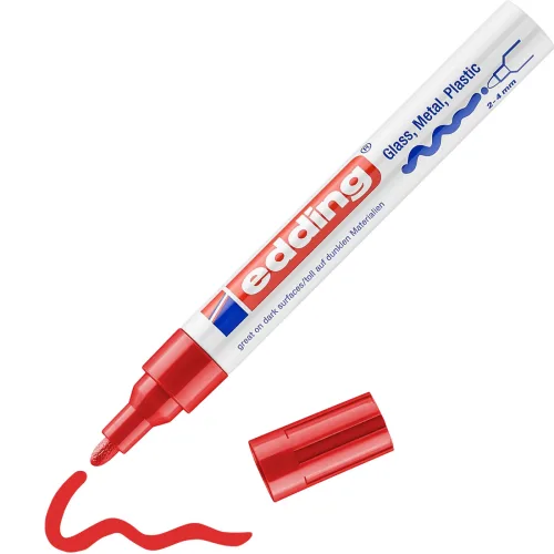 edding 750 Lackmarker Mittel Rundspitze Rot