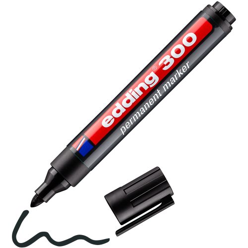 edding, EDDING Permanent Marker 300 1,5-3mm 300-1 schwarz