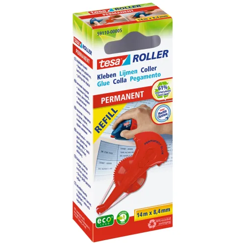 tesa, TESA Kleberoller Refill ecoLogo 591100000 perm. 8.4mmx14m