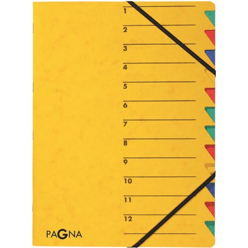 PAGNA, PAGNA Ordnungsmappen EASY A4 24131-05 gelb 12 F&auml;cher