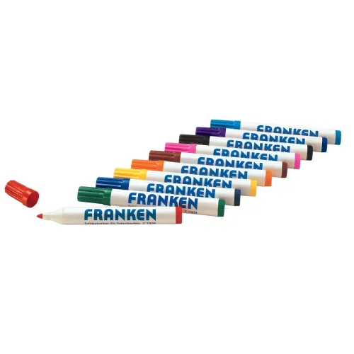 Franken, FRANKEN Whiteboard Marker 2-6mm Z1901 assortiert 10 St&uuml;ck