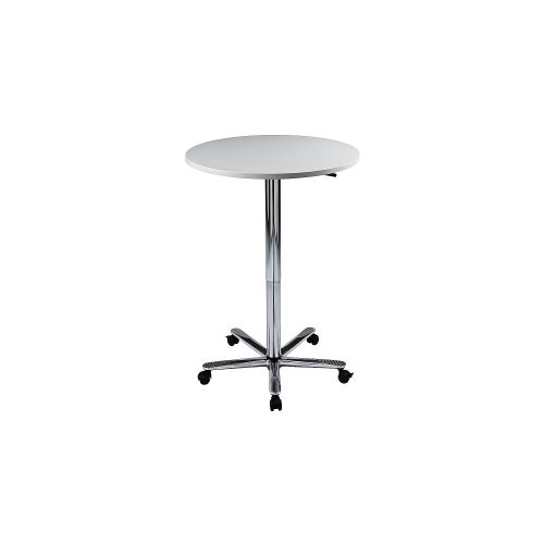 Hammerbacher Säulentisch Grau, Silber 800 x 75 x 1.140 x 720 - 1.140 mm