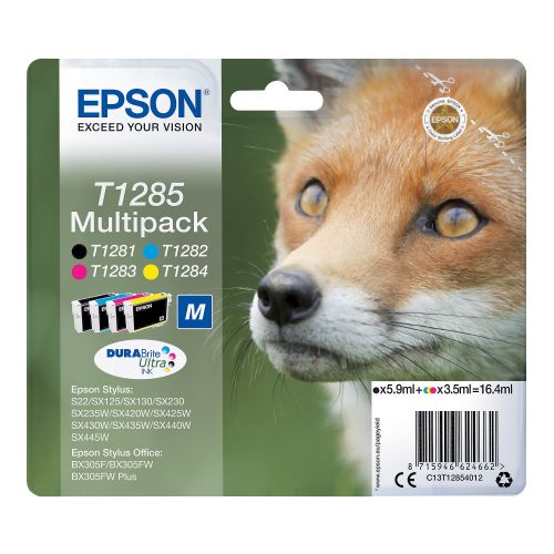 Epson, EPSON Multipack Tinte CMYBK T128540 Stylus S22 5.9/3.5ml