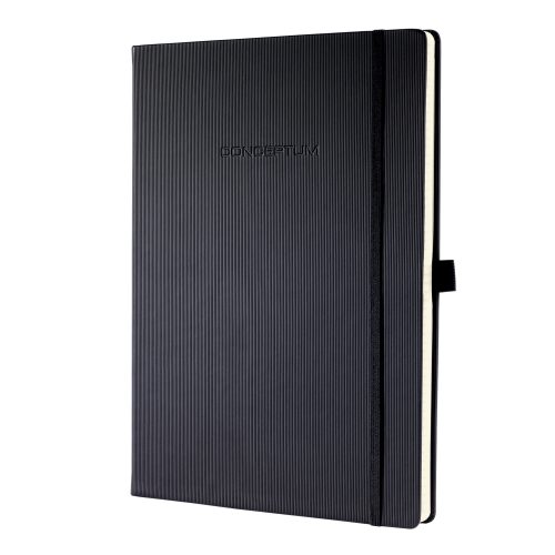 CONCEPTUM, CONCEPTUM Notizbuch 213x295x20mm CO110 blanko schwarz