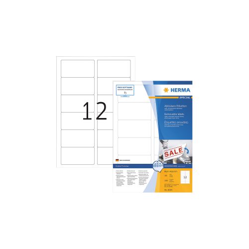 HERMA, HERMA Etiketten SPECIAL 88.9x46.6mm 10304 weiss,non-perm. 1200St./100Bl.