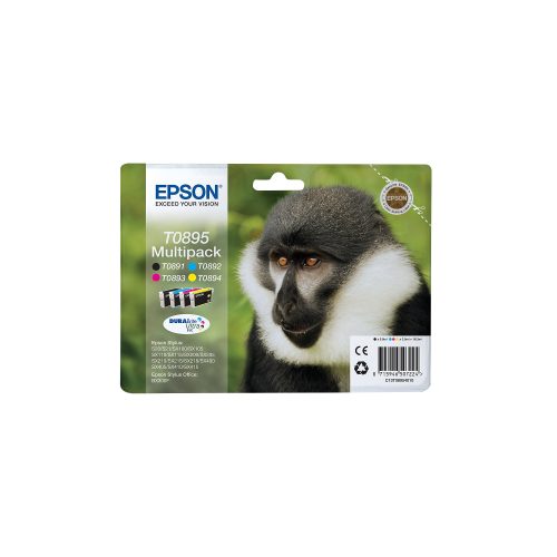 Epson, EPSON Multipack Tinte CMYBK T089540 Stylus S20/SX405 4x3.5ml