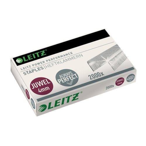 Leitz, LEITZ Heftklammern Juwel 4mm 56400000 verzinkt 2000 St&uuml;ck
