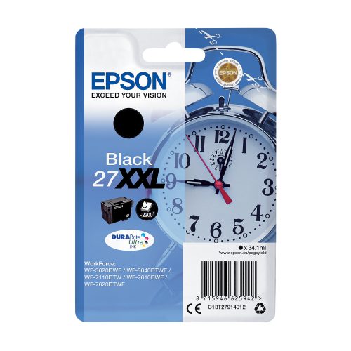 Epson, EPSON Tintenpatrone XXL schwarz T279140 WF 3620/7620 2200 Seiten