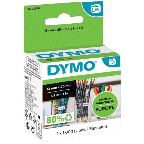 DYMO, DYMO Universal-Etiketten S0722530 non-perm. 25x13mm 1000 St&uuml;ck