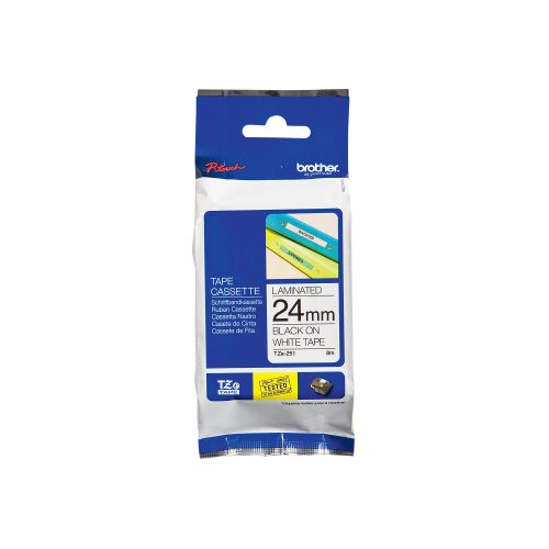PTOUCH, PTOUCH Band, laminiert schwarz/weiss TZe-251 PT-2450DX 24 mm
