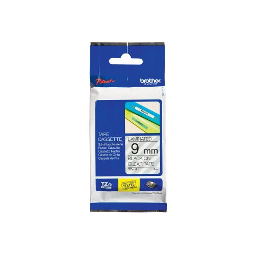 PTOUCH, PTOUCH Band, laminiert schwarz/klar TZe-121 PT-1280VP 9 mm