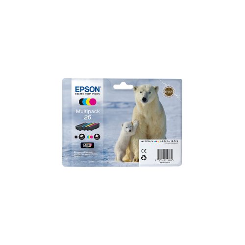 Epson, EPSON Multipack Tinte CMYBK T261640 XP 700/800 300/220 Seiten