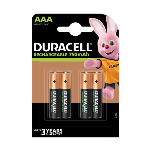 Duracell Batterien Rechargeable Plus AAA 4 Stück