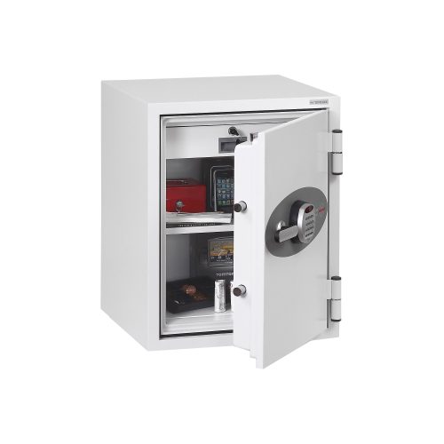 Phoenix Feuerschutztresor mit elektronischem Schloss FS0441E 63L 640 x 500 x 500 mm Weiss