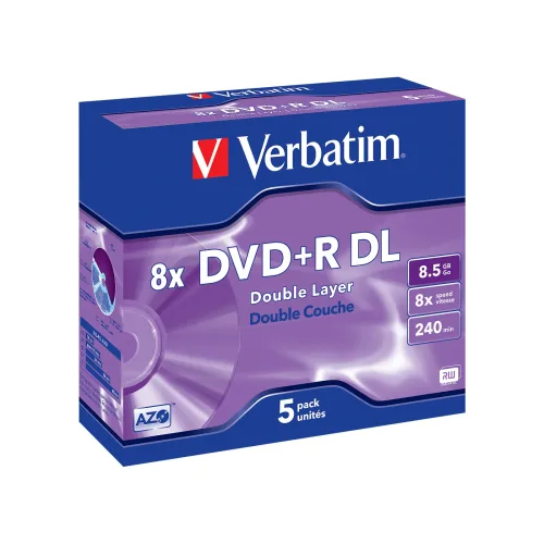 Verbatim -  DVD+R 8.5 GB Rohlinge 5 St Jewelcase