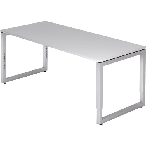 Hammerbacher Schreibtisch R-Serie VRS19/5 Lichtgrau 1.800 x 800 x 650-850 mm