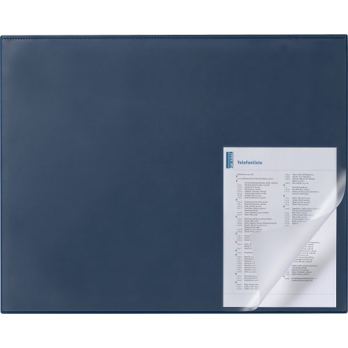 DURABLE Schreibunterlage Spezial Kunststoff mit Abdeckung DunkelBlau 65 x 52 cm
