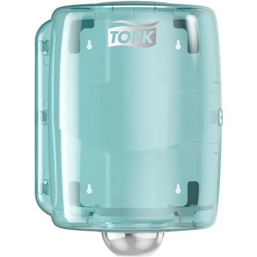 Tork Maxi Innenabrollungsspender Weiss und Türkis W2, Robustes Design, Performance Linie, 44,7 cm × 32,8 cm × 30,2 cm, 653000